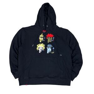 Mostly Heard Rarely Seen 8-Bit Smoking Kills Pullover Hoodie Men's XL